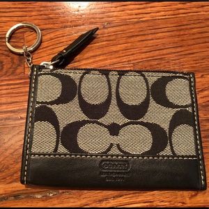 Coach Coin Pouch with Key Ring
